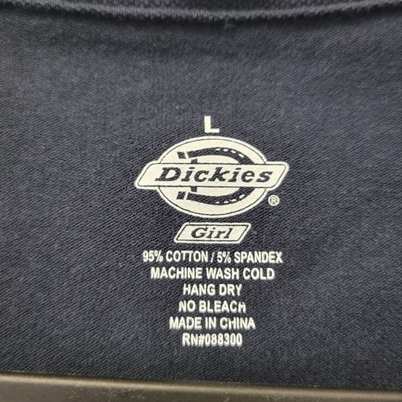 Dickies Girls Polo Shirt Navy blue L - Picture 3 of 5